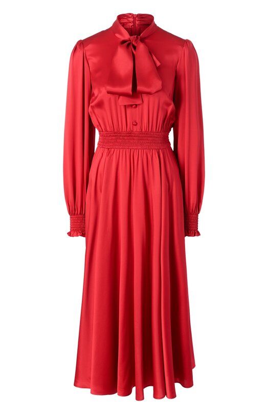Атласное платье Dolce & Gabbana F6TKRT/FU1AU фото 1