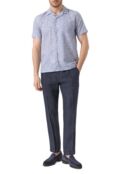 Рубашка из хлопка и льна Canali CSM3055/GL03520 фото 2