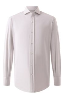 Хлопковая сорочка Brunello Cucinelli