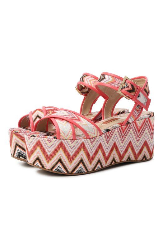 Текстильные босоножки Missoni MWF038 фото 1