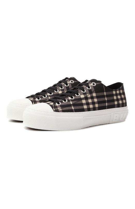 Текстильные кеды Burberry 8107495 фото 1