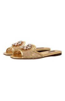 Текстильные шлепанцы Rainbow Bianca Dolce & Gabbana