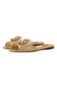 Текстильные шлепанцы Rainbow Bianca Dolce & Gabbana CQ0023/AE637 фото 1