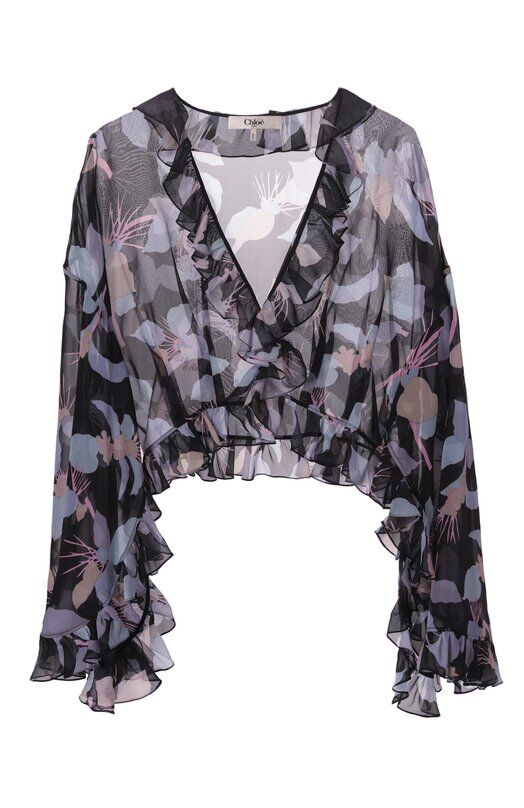 Шелковый топ Chloé CHC25SHT48343 фото 1