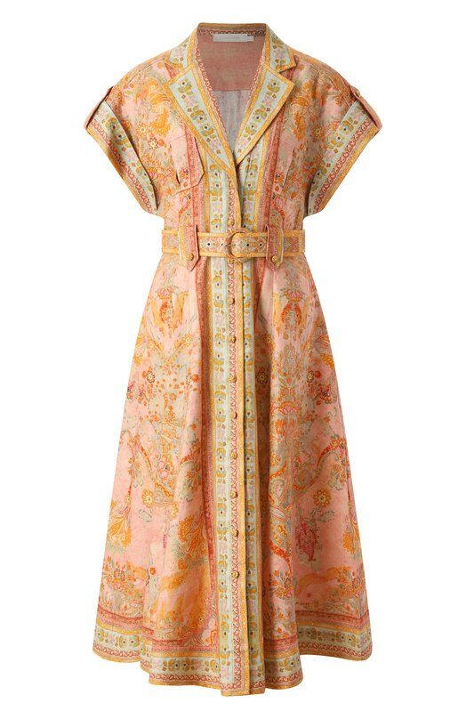 Льняное платье Zimmermann 1073DRS252 фото 1