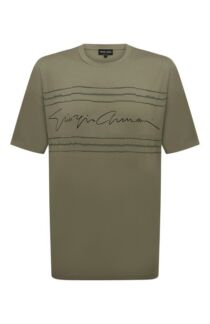 Хлопковая футболка Giorgio Armani