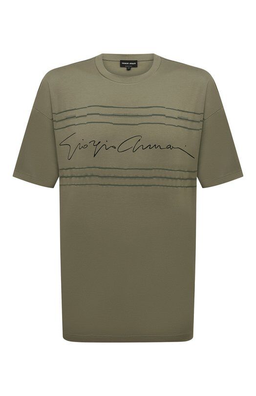 Хлопковая футболка Giorgio Armani GM000159/TE10333 фото 1