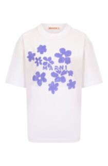 Хлопковая футболка Marni