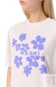 Хлопковая футболка Marni THJET49P09/USCX40 фото 5