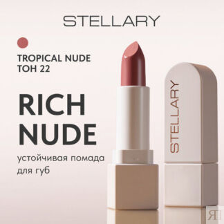 STELLARY помада для губ Rich Nude Long lasting lipstick , оттенок тон 22 ST
