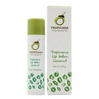 [TROPICANA] Бальзам для губ кокосовый аромат Lip balm Coconut, 4,5 гр Tropi