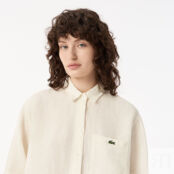 Женская рубашка Lacoste из льна фото 3