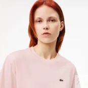Женская футболка Lacoste Loose Fit из мягкого хлопка фото 5