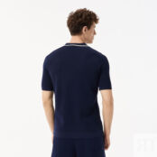 Мужское вязаное поло Lacoste из вискозы фото 2