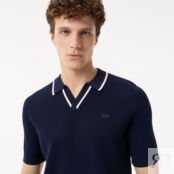 Мужское вязаное поло Lacoste из вискозы фото 3
