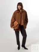 Экошуба с мембраной и утеплителем коричневая Pompa 4640266402147 фото 5