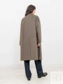 Пальто еврозима древесного цвета с мембраной и утепленной спинкой Pompa 4660154584762 фото 2