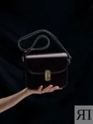 Сумка из натуральной кожи цвета горький шоколад Pompa 2005030998516 фото 2