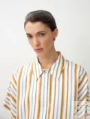 Блуза в полоску из вискозной ткани Pompa 4660380000562 фото 2