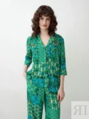 Блуза из вискозной ткани в ярком принте рукав 3/4 Pompa 4660370265179 фото 1
