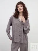 Свободная блуза из 100% вискозы на пуговицах Pompa 4640345503307 фото 1