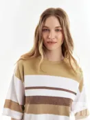 Джемпер с коротким рукавом из тонкого трикотажа Pompa 4680662846473 фото 2