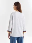 Вязаный джемпер свободного силуэта из вискозной пряжи Pompa 4680662846961 фото 4