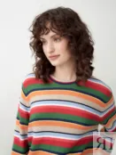 Вязаный джемпер из вискозы и хлопка Pompa 4680662847319 фото 2