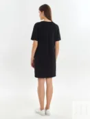 Платье черное из мягкого вискозного трикотажа Pompa 4680662845490 фото 3