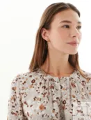 Нежное свободное платье с цветочным принтом Pompa 4680690347492 фото 3