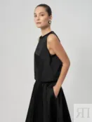 Блуза из костюмной ткани с матовым блеском из 100% вискозы Pompa 4640345509866 фото 4