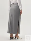 Прямая юбка макси из костюмной ткани Pompa 4640345508333 фото 4