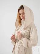 Плащ женский  демисезонный молочного цвета Pompa 4660154589682 фото 4
