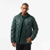 Мужская стёганая куртка Lacoste со скрытым капюшоном фото 1