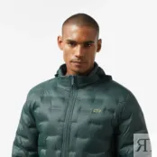 Мужская стёганая куртка Lacoste со скрытым капюшоном фото 3