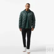 Мужская стёганая куртка Lacoste со скрытым капюшоном фото 5