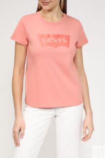 Хлопковая футболка с логотипом бренда LEVI'S
