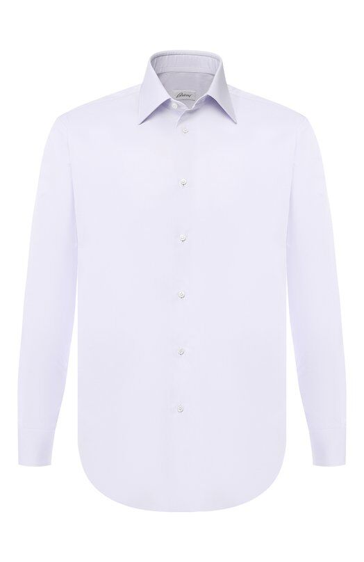 Хлопковая сорочка с воротником кент Brioni RCLU2X/PZ003 фото 1