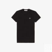 Женская хлопковая футболка Lacoste Relaxed Fit фото 5