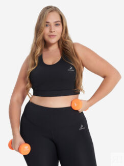 Спортивный топ бра Demix ActiveMove Gym, Plus Size, Черный
