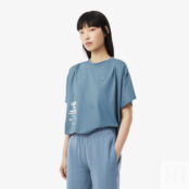 Женская футболка Lacoste из хлопка фото 1