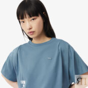 Женская футболка Lacoste из хлопка фото 3