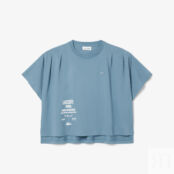 Женская футболка Lacoste из хлопка фото 5