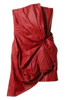 Кожаное платье Alexandre Vauthier