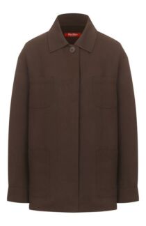 Рубашка из вискозы и льна Max Mara Studio