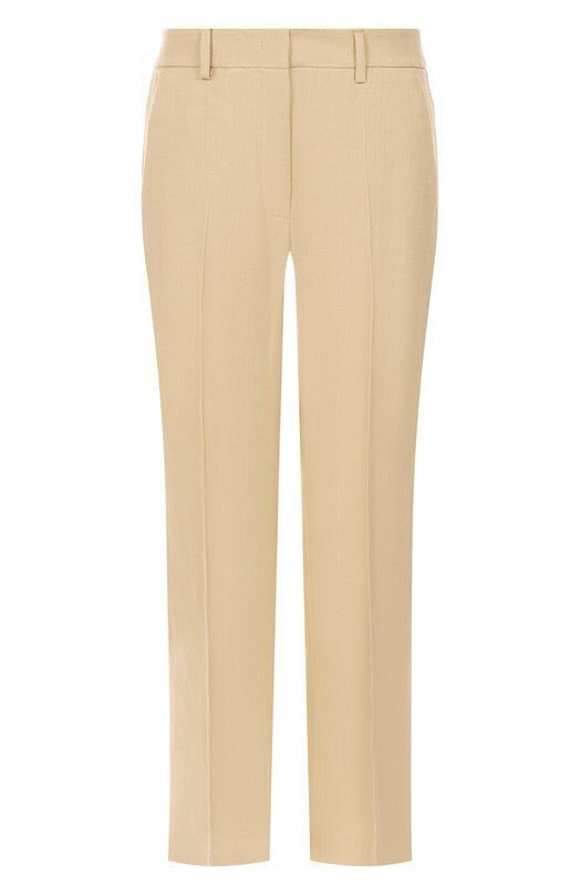 Брюки из хлопка и льна Weekend Max Mara фото 1