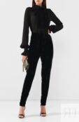 Бархатные брюки Saint Laurent фото 2