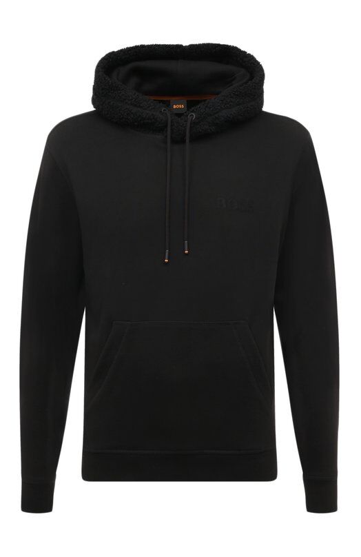 Хлопковое худи BOSS Orange фото 1