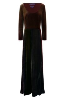 Платье из вискозы и шелка Ralph Lauren