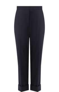 Шерстяные брюки с отворотами Thom Browne